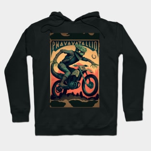 Green Monster riding Dirt bike Hoodie